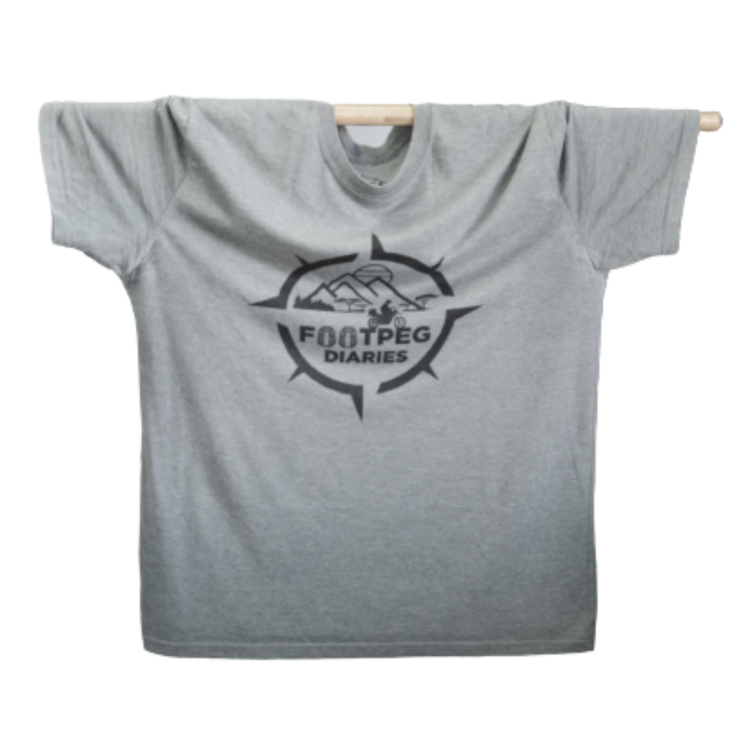 Footpeg Diaries T-shirt  - Light Grey