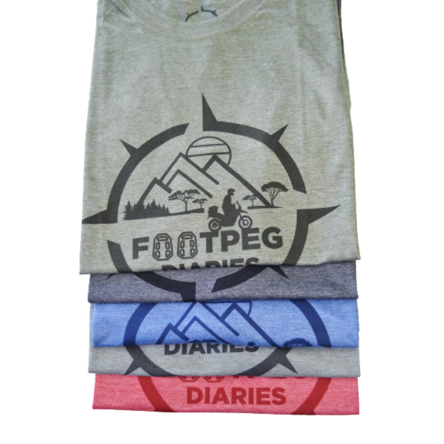 Footpeg Diaries T-shirt  - Blue