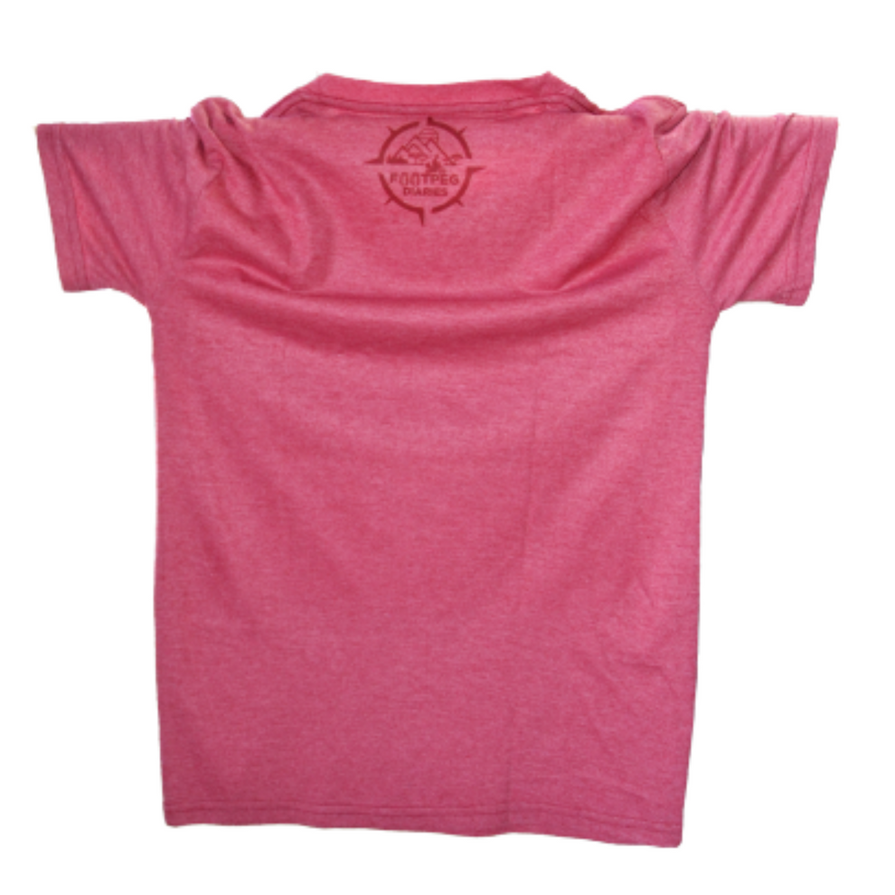 Footpeg Diaries T-shirt - Red/Pink